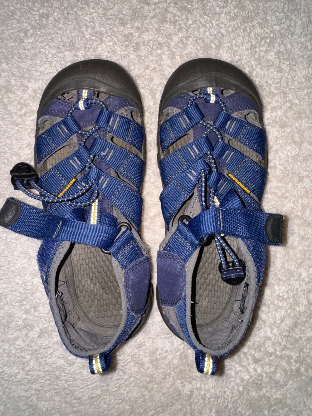 Keen Blue and Gray Kids Closed-Toe Adventure Sandals